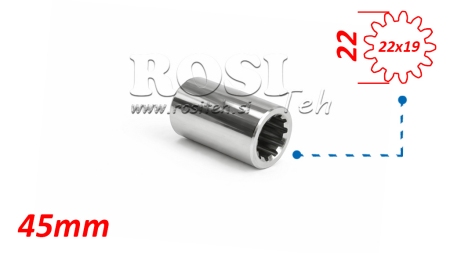 KARDANSKI NASTAVEK PUŠA 22x19 (13 zob) (45 mm)