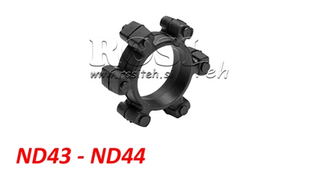 HVĚZDICOVÁ SPOJKA PRO PRYŽOVOU VLOŽKU ND43-ND44 (104mm)