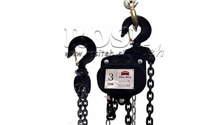 ŘETĚZOVÝ ZVEDÁK - VYTAHOVÁNÍ 3Ton x 3m