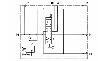 RUČNÍ HYDRAULICKÝ VENTIL MONOBLOK 1xZ50