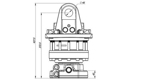 HYDRAULICKÝ ROTÁTOR 12000/6000 KG S FLANŠÍ