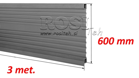 BOČNÍ PANEL TRAILERU 3 MET. - VÝŠKA 600 MM