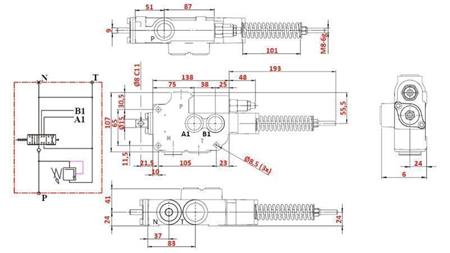 HIDRAVLIČNI VENTIL 1xP80 A7 ZS1/G VRŠIČKAR