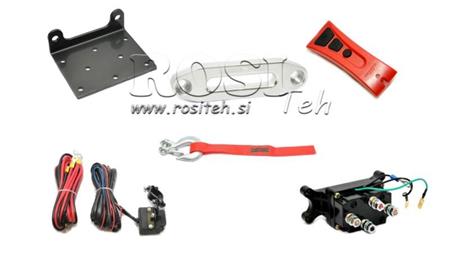12 V ELEKTRICKÝ VYHÝBAČ DWH 4500 HD - 2041 kg - Syntetická šňůra