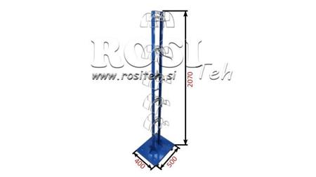 VOZIČEK ZA ODLAGANJE HIDRAVLIČNIH CEVI 10 MEST