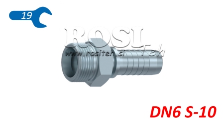 HYDRAULIC FITTING CES 10 MALE DN6-M18X1,5