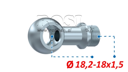 HIDRAVLIČNI PRIKLJUČEK OČESNI18,2-M18x1,5