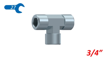 HYDRAULICKÝ T KUS ŽENSKÝ-ŽENSKÝ 3/4