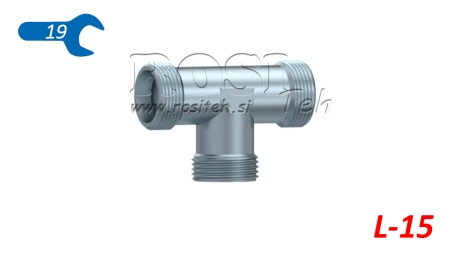 HIDRAVLIČNI T KOM L-15 MOŠKI M22x1,5