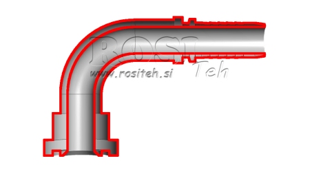 HYDRAULICKÁ PŘIPOJOVACÍ KOMATSU LOM 90° DN16MM-FLANGED5/8