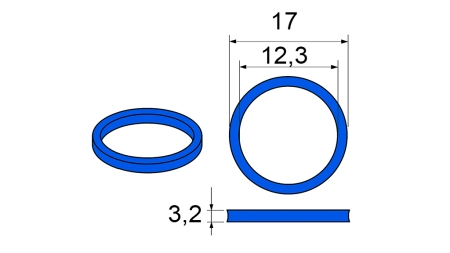 TĚSNĚNÍ PRO SPOJKU MULTI-FASTER 3/8 POHYBLIVÁ ČÁST