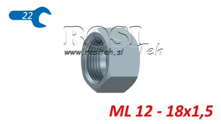 HYDRAULIK-MUTTER ML (12L) M18X1,5