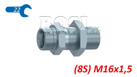HIDRAVLIČNI PREGRADNI DVOVIJAČNIK (8S) M16x1,5