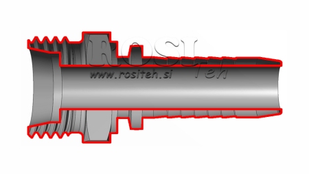 HYDRAULICKÉ PŘIPOJENÍ CEL 22 L S MUŽSKÉ DN19-M30X2