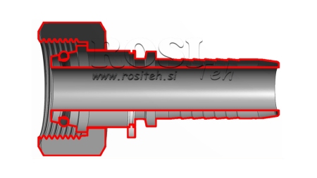 HYDRAULICKÉ PŘIPOJENÍ DKOS 10 S ŽENSKÝM DN8-M18X1,5