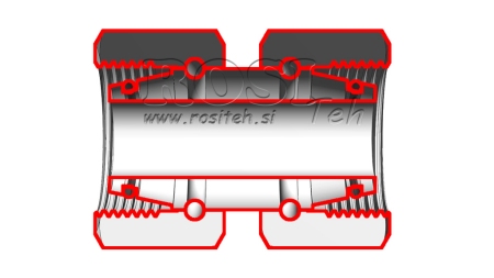 HIDRAVLIČNI DVOVIJAČNIK DVOJNA VRTLJIVA MATICA (20S) M30x2