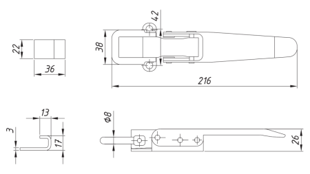 BOČNÍ UZAVÍRÁNÍ TYP OCCHIO ECO