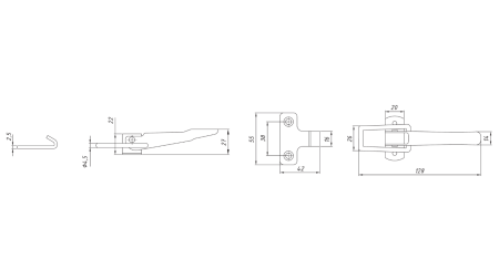UZÁVĚR BOČNÍHO PANELU PŘÍVĚSU, TYP NAPA XL