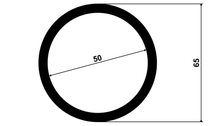 NAVAŘOVACÍ PŘÍRUBA 50x65x50