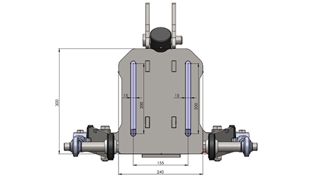 PŘEDNÍ HYDRAULIKA TRAKTORU CAT. 1 - ECO PRO TRAKTOR