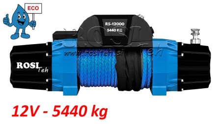12 V ELEKTRICKÝ NAVIJÁK RS-12000 - 5440 kg - SYNTETICKÉ LANO - ECO