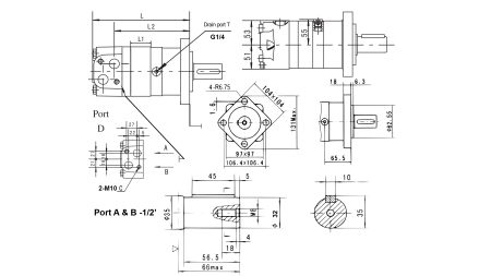 HYDRAULISCHE MOTOR MR 32 ECO (ALSG2-L-32)