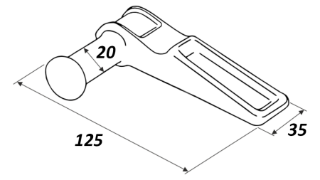 KLIN ZA ZAPIRALO STRANICE TIP MAROTTA LEVO