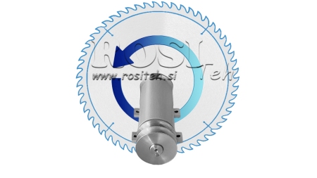 CAST IRON CIRCULAR SAW SHAFT 400MM (LEFT THREAD)