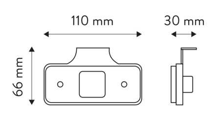 LED POZIČNÍ SVĚTLO ORANŽOVÉ 12V