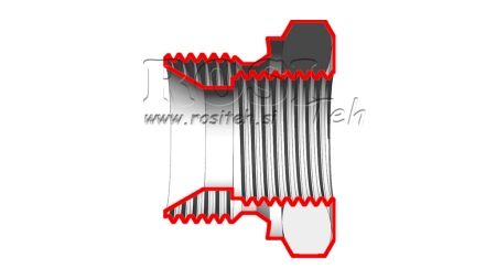 HYDRAULICKÝ ADAPTÉR MUŽ-FENALE 1 1/2-1