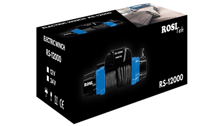 24 V ELEKTRICKÝ NAVIJÁK RS-12000 - 5440 kg - SYNTETICKÉ LANO - ECO