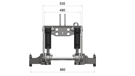 PŘEDNÍ HYDRAULIKA TRAKTORU CAT. 3 PRO TRAKTOR 2500 KG