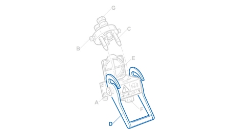 PÁKA PRO MULTI-FASTER 4CESTY 3/8 PEVNÁ ČÁST