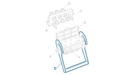PÁKA PRO MULTI-FASTER 4,6CESTY PEVNÁ ČÁST
