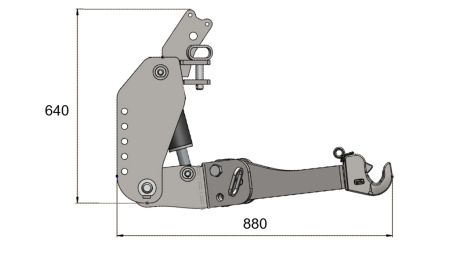 PŘEDNÍ HYDRAULIKA TRAKTORU FLEX 2KAT PRO TRAKTOR 1500KG