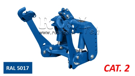 UNIVERZALNI KIT PREDNJA ČELNA HIDRAVLIKA 2KAT ZA TRAKTOR 1500kg MODRA (RAL-5017)