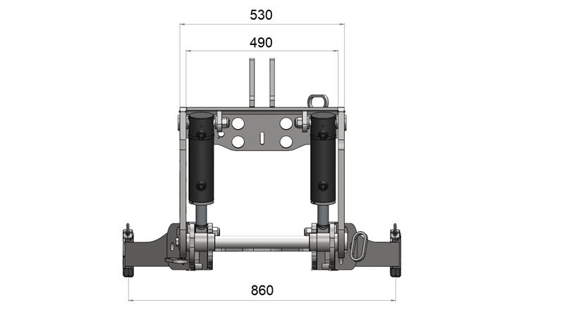 PŘEDNÍ HYDRAULIKA TRAKTORU CAT. 3 PRO TRAKTOR 2500 KG