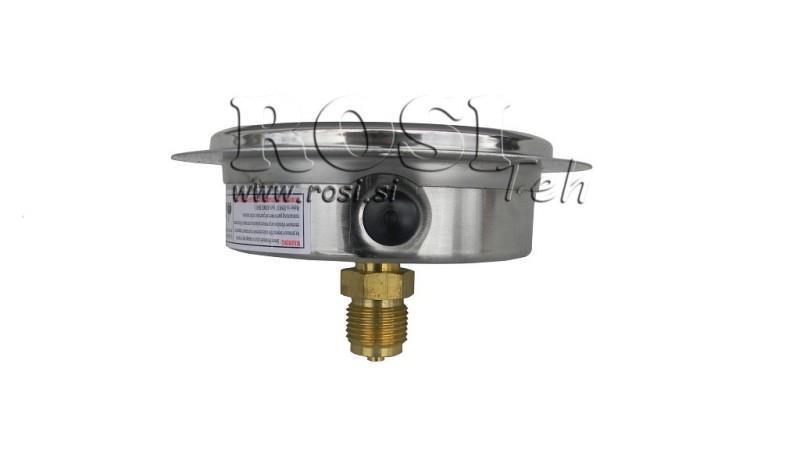 MANOMETR DN100 ZADNÍ 0 - 6 BAR - 1/2