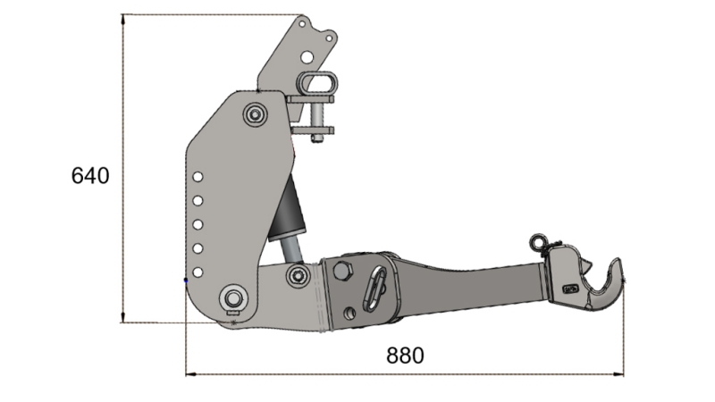 PŘEDNÍ HYDRAULIKA TRAKTORU FLEX 2KAT PRO TRAKTOR 1500KG