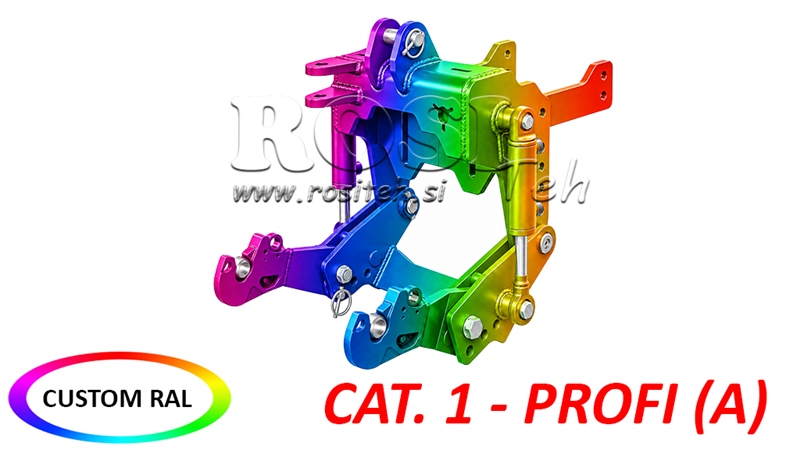 PŘEDNÍ HYDRAULIKA TRAKTORU CAT. 1 - PROFI AUTOMATIC PRO TRAKTOR 800 KG (RAL DLE VAŠEHO VÝBĚRU)