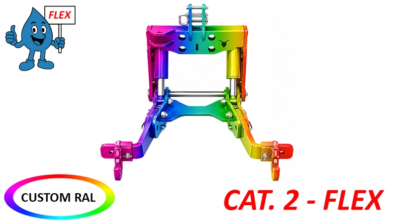 PŘEDNÍ HYDRAULIKA TRAKTORU CAT. 2 - FLEX PRO TRAKTOR 1500 KG (RAL DLE VAŠEHO VÝBĚRU)