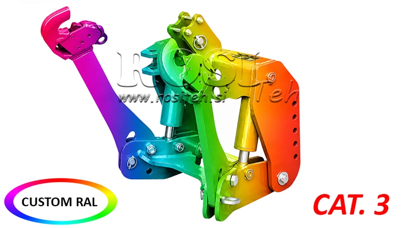PŘEDNÍ HYDRAULIKA TRAKTORU CAT. 3 PRO TRAKTOR 2500 KG (RAL DLE VAŠEHO VÝBĚRU)