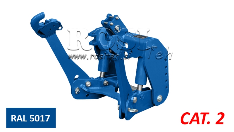 UNIVERZALNI KIT PREDNJA ČELNA HIDRAVLIKA 2KAT ZA TRAKTOR 1500kg MODRA (RAL-5017)