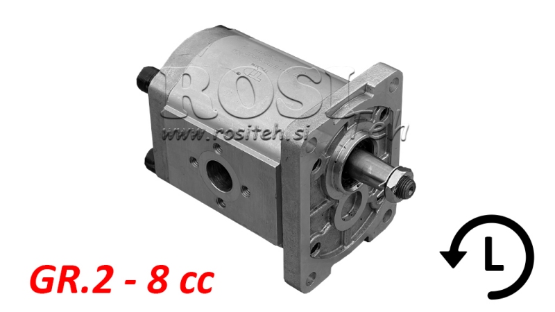 HYDRAULICKÁ PUMPA GR.2 8 CC LEVÁ - FLANGE