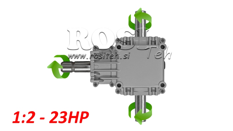 ЪГЛОВА СКОРОСТНА КУТИЯ PTO-R22T 1:2 (23HP-17KW)
