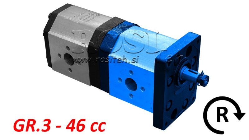 HYDRAULICKÉ ČERPADLO 30C46X241 PŘEDNÍ GR.3 46 CC PRAVÉ