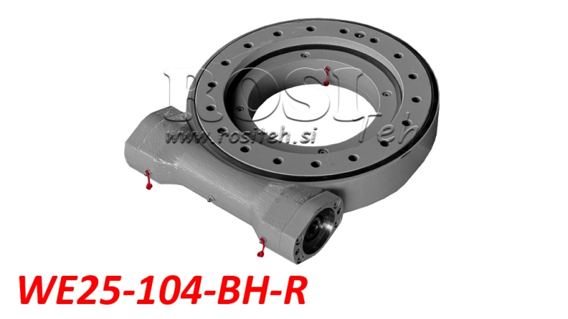 WORM GEAR ROTARY DRIVE SERIES WE HP WE25-104-BH-R