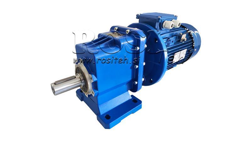 1Fázový 3.0kW-ELEKTRICKÝ MOTOR S REDUKTOREM ERC04 MS100 56rpm