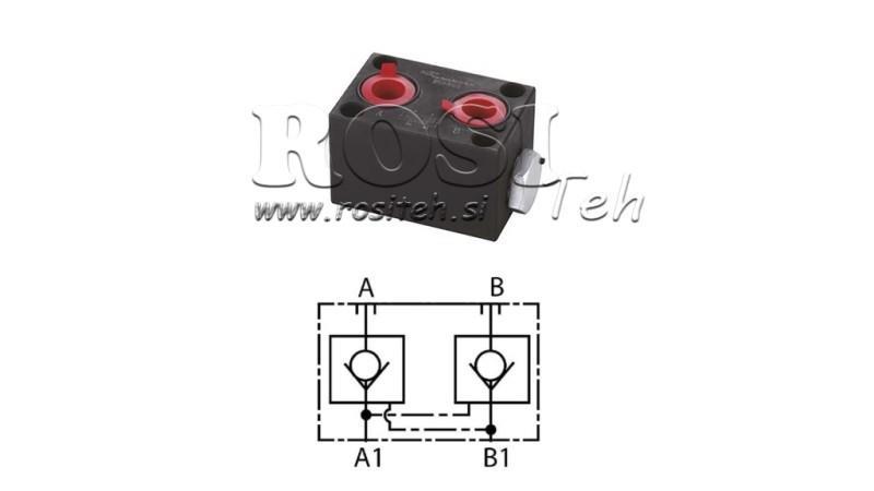 DOUBLE NON-RETURN FOR YEAT-COMBINE VALVE (AinB)