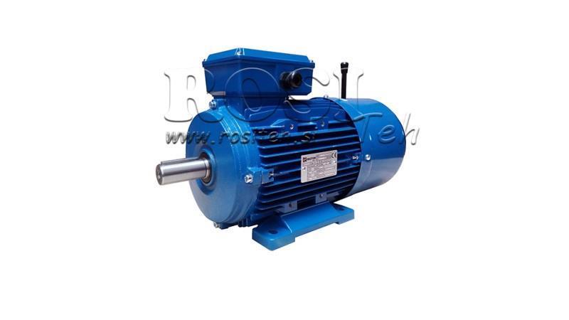 2.2kW-ELECTRIC MOTOR WITH BRAKE MSH100L1-4_1420rpm 3Phase feet-B3